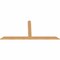 Ekena Millwork Portland Timber Gable Bracket, Western Red Cedar, 96"W x 44"H x 1 1/2"D x 5 1/2"F, 11/12 Pitch GBW096X44X0206POR00SWR - alternate 4